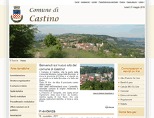 Tablet Screenshot of comune.castino.cn.it